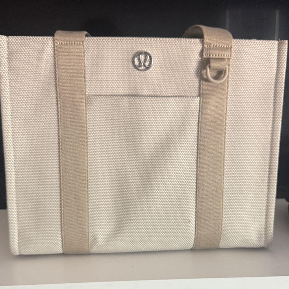 Lululemon Cream Tote Bag